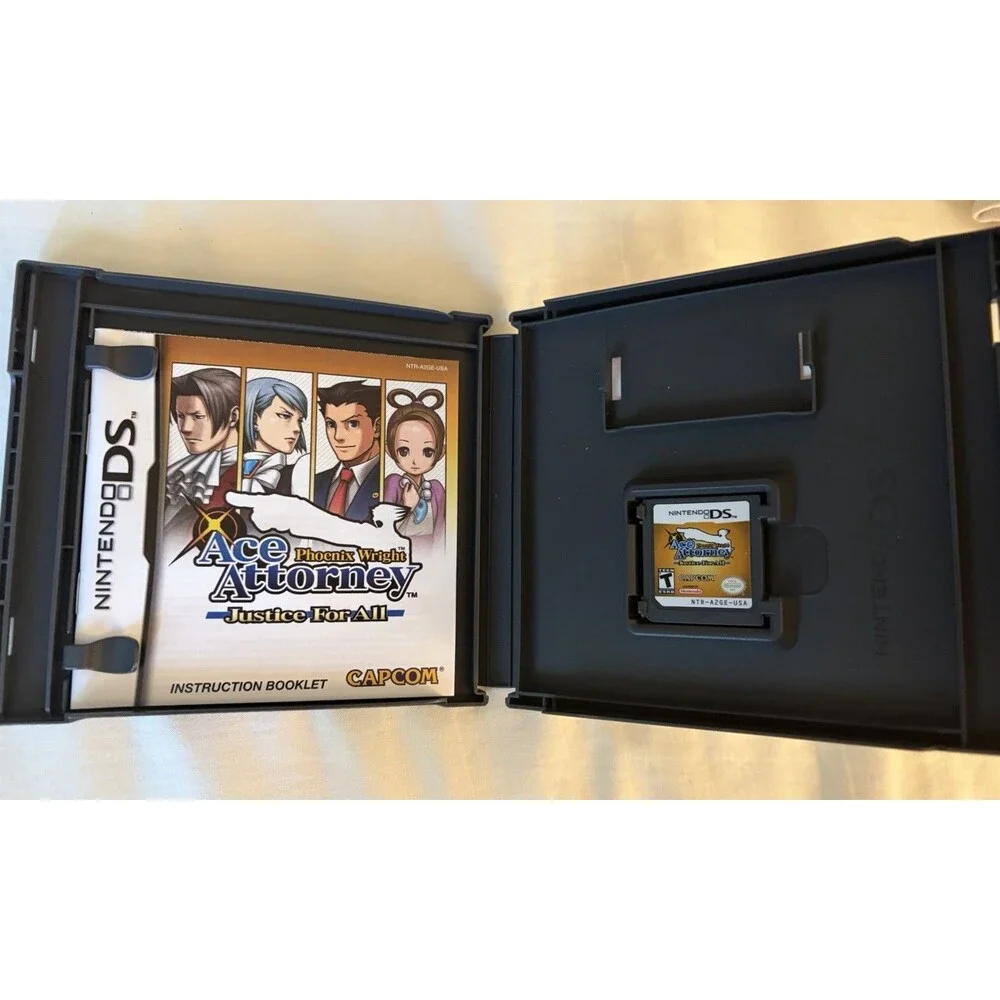 Phoenix Wright Ace Attorney Justice For All Nintendo DS CIB Tested Case Manual